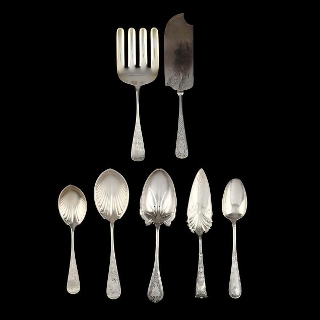 seven-antique-american-sterling-silver-servers