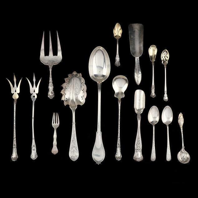 a-grouping-of-15-gorham-sterling-silver-flatware-articles