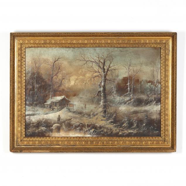 g-holthaus-german-19th-century-winter-landscape-with-hunters