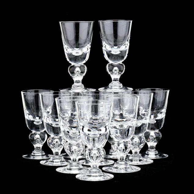 steuben-set-of-twelve-crystal-teardrop-wine-glasses