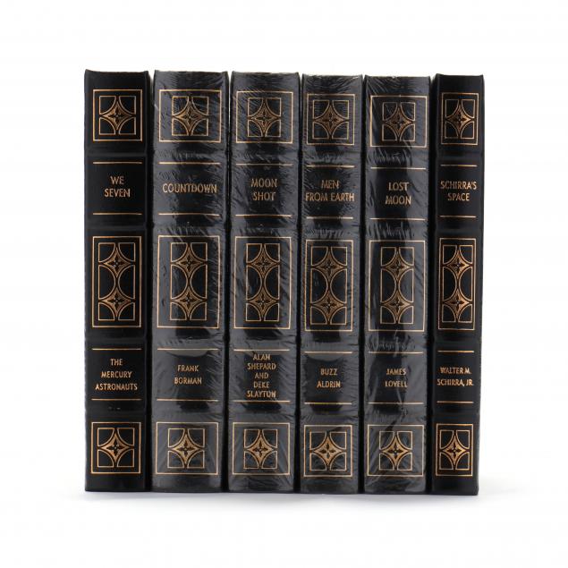 easton-press-astronauts-library-of-six-signed-limited-edition-books