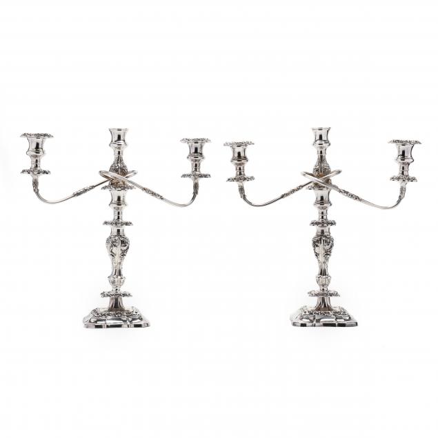 a-pair-of-american-silverplate-three-light-candelabra