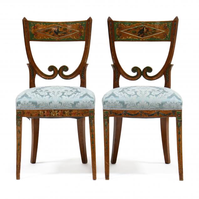 antique-pair-of-adam-style-paint-decorated-side-chairs