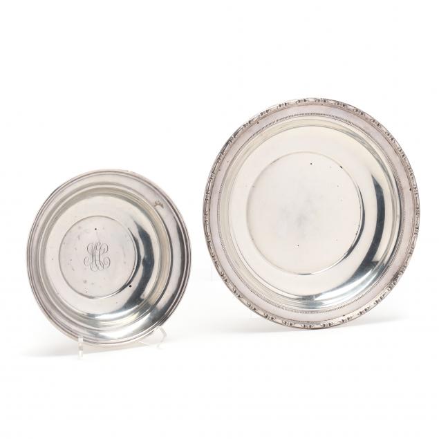 two-american-sterling-silver-round-serving-bowls