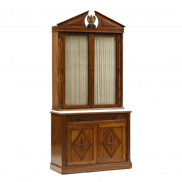 kittinger-neoclassical-style-diminutive-mahogany-china-cabinet