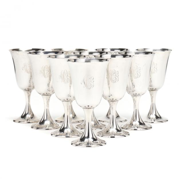 set-of-ten-gorham-i-puritan-i-sterling-silver-goblets