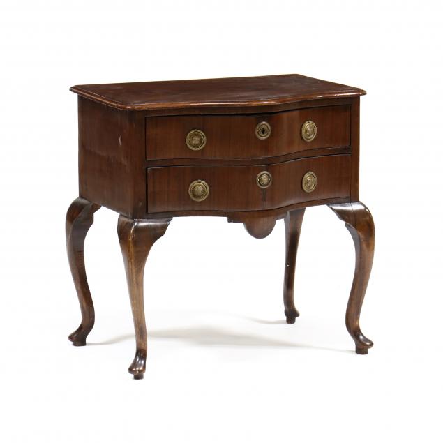 queen-anne-style-mahogany-two-drawer-stand