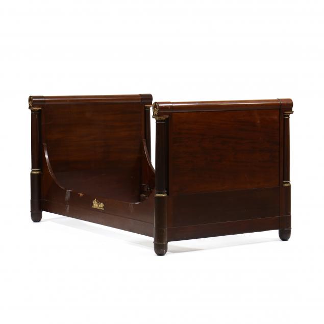 french-empire-mahogany-single-size-bed