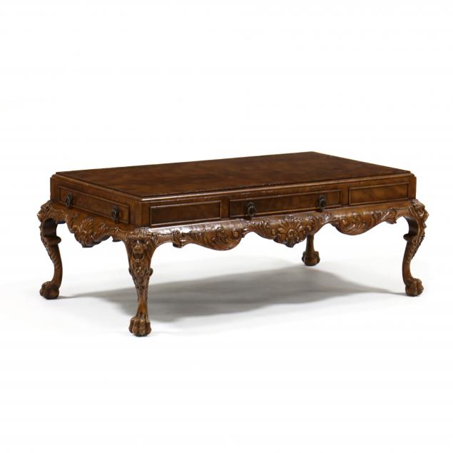 theodore-alexander-george-ii-style-carved-mahogany-coffee-table