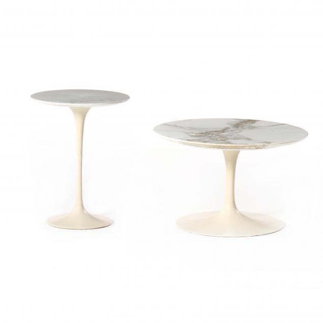 eero-saarinen-finnish-american-1910-1961-two-marble-top-tulip-side-tables