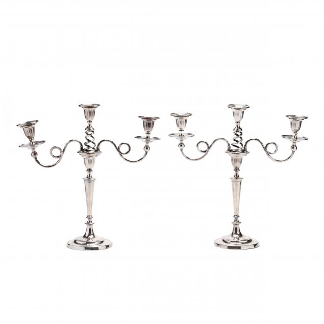 a-pair-of-continental-silverplate-three-light-candelabra