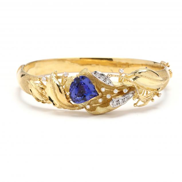 gold-tanzanite-and-diamond-bracelet