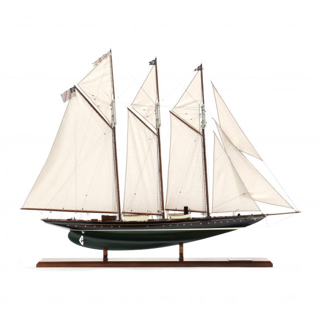 massive-lannan-ship-model-of-the-steam-auxiliary-schooner-yacht-i-atlantic-i