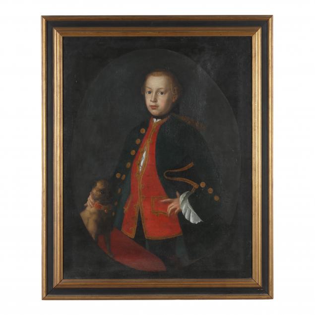 continental-school-18th-century-portrait-of-a-boy-and-dog