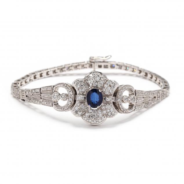 white-gold-sapphire-and-diamond-bracelet