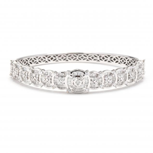 white-gold-and-diamond-bangle-bracelet