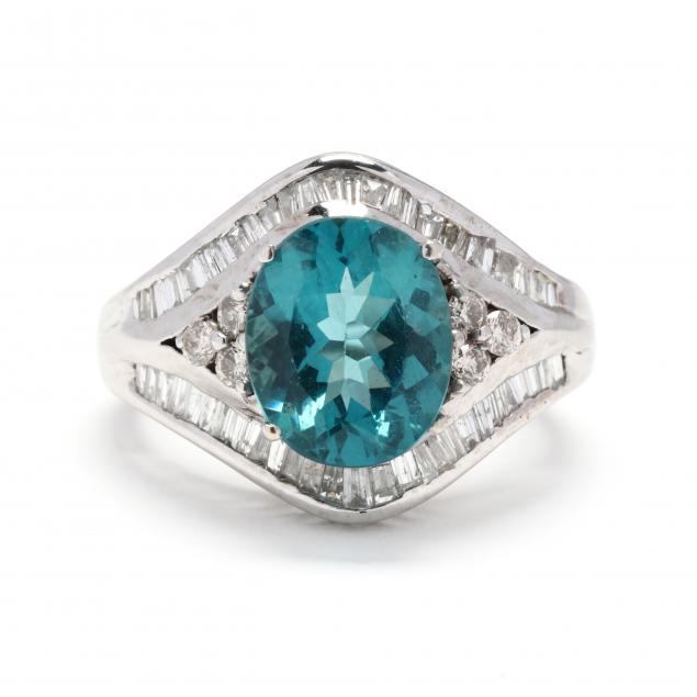 white-gold-blue-tourmaline-and-diamond-ring