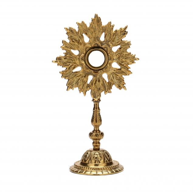 antique-cast-brass-monstrance