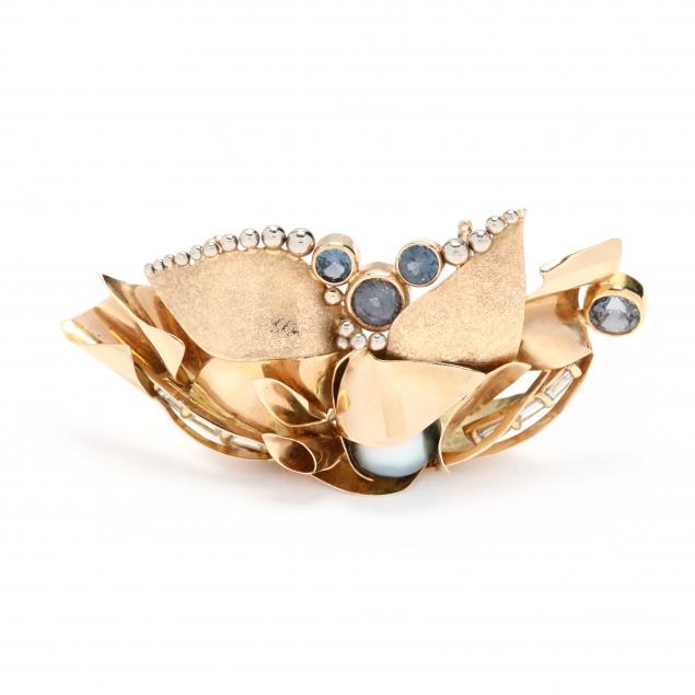 bi-color-gold-and-gem-set-brooch-pendant-wren