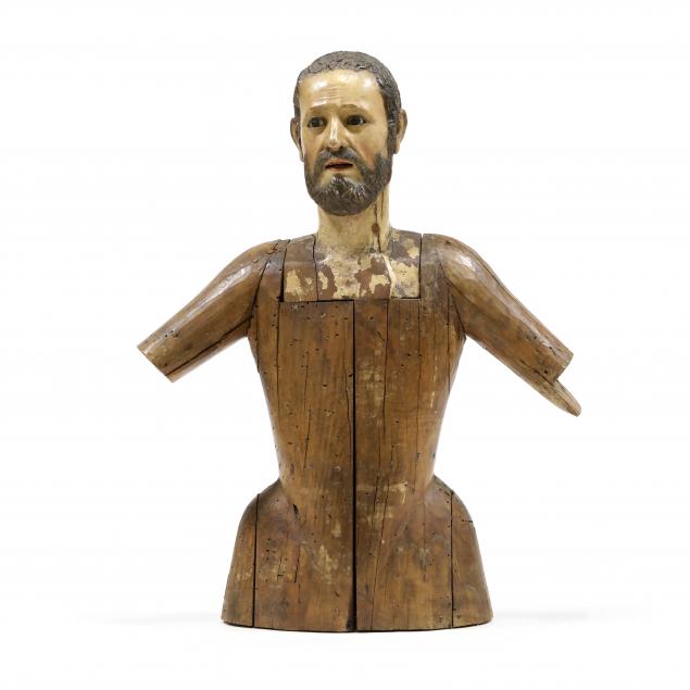 antique-continental-life-size-carved-torso-of-a-saint