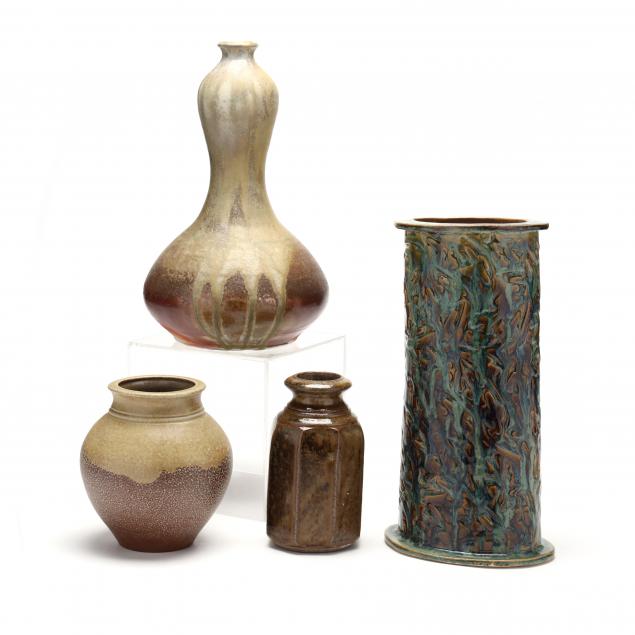 four-contemporary-southern-pottery-vessels
