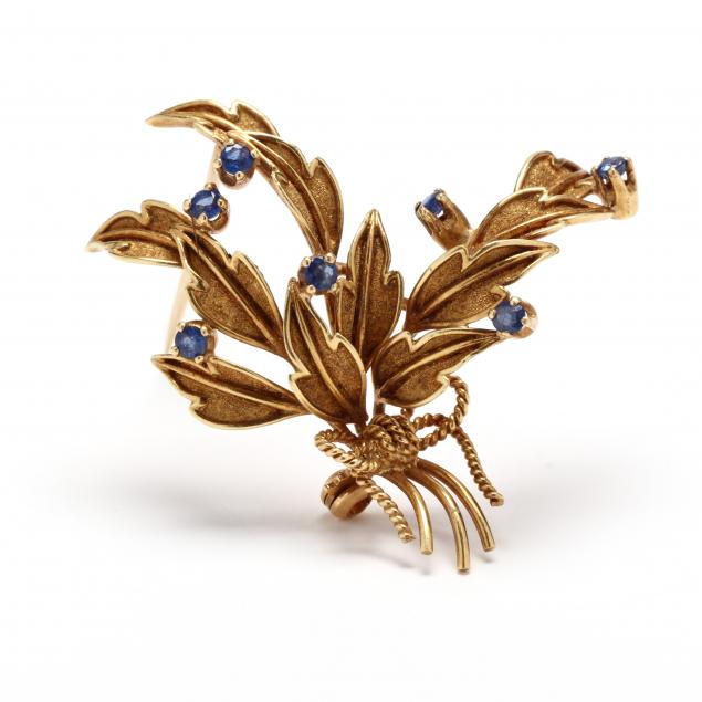 gold-and-gem-set-foliate-motif-brooch