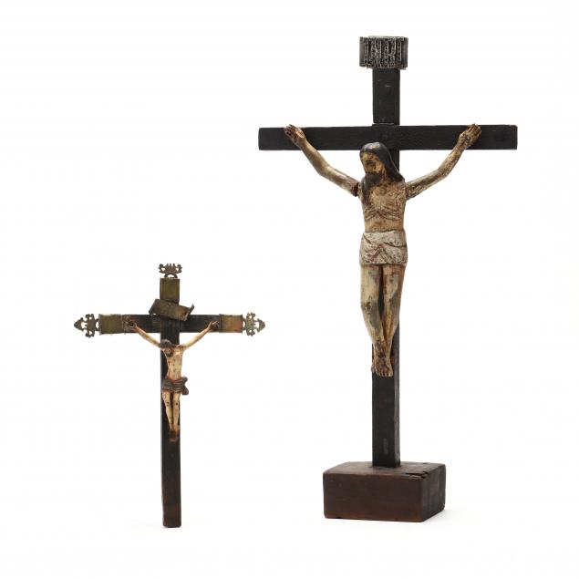 two-latin-american-santos-crucifixes