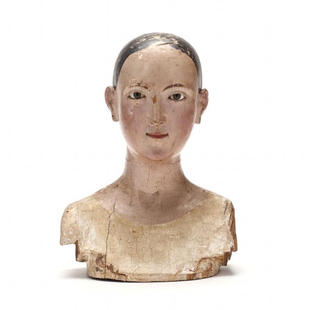 continental-carved-bust-of-a-female-saint