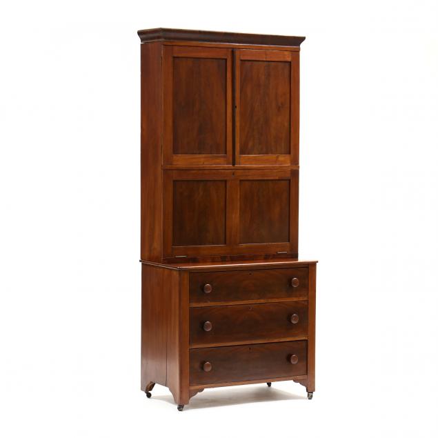 mid-atlantic-classical-mahogany-secretary-bookcase