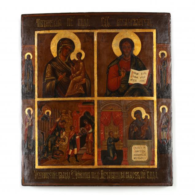 an-antique-byzantine-icon-with-virgin-christ-and-saints