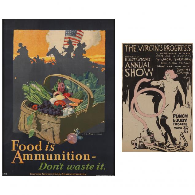 john-e-jack-sheridan-american-1877-1948-two-vintage-advertising-posters