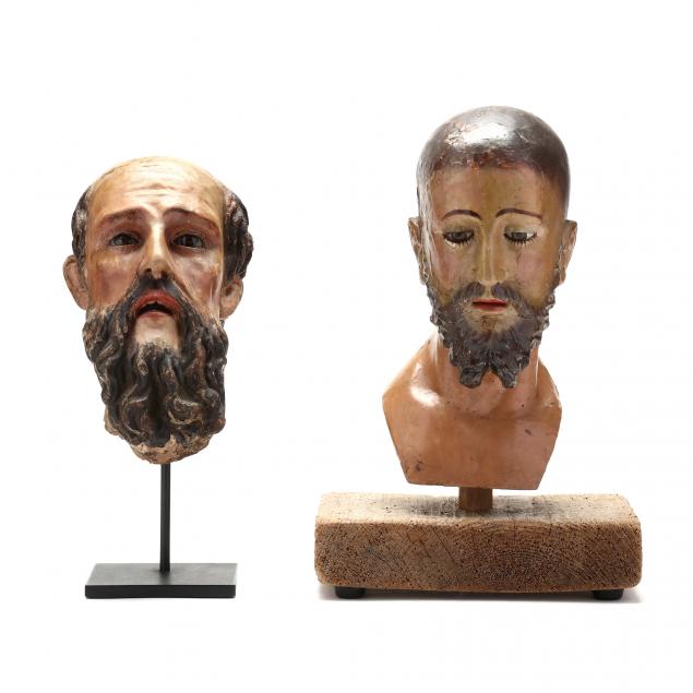 two-antique-continental-carved-heads-of-saints