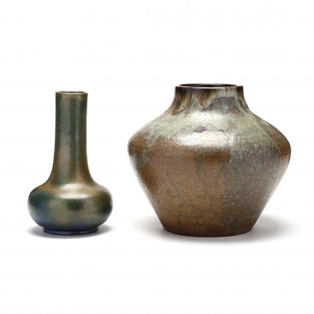 two-contemporary-japanese-ceramic-vases