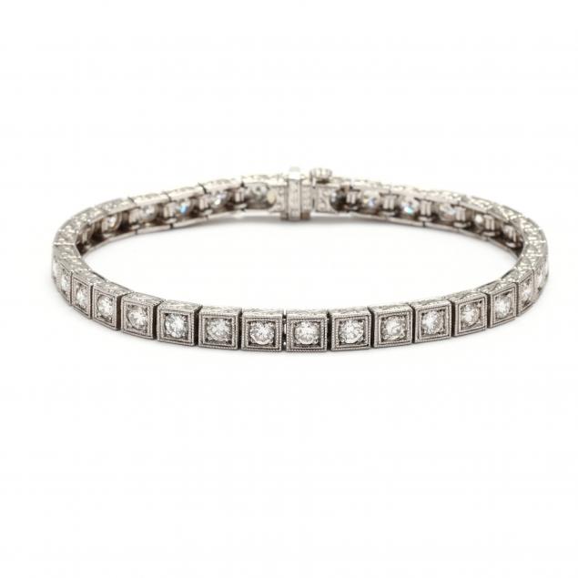 art-deco-platinum-and-diamond-bracelet