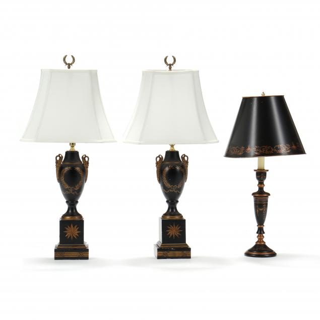 three-decorative-black-tole-and-gilt-lamps
