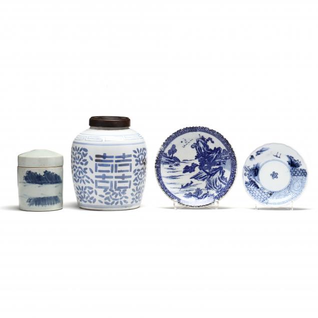 a-group-of-asian-blue-and-white-porcelain