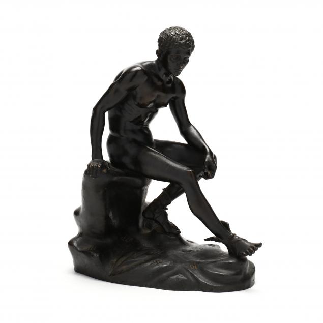 a-vintage-bronze-model-of-the-seated-hermes