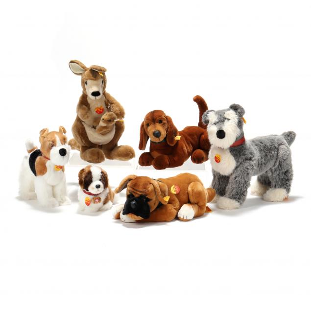 seven-steiff-plush-animals