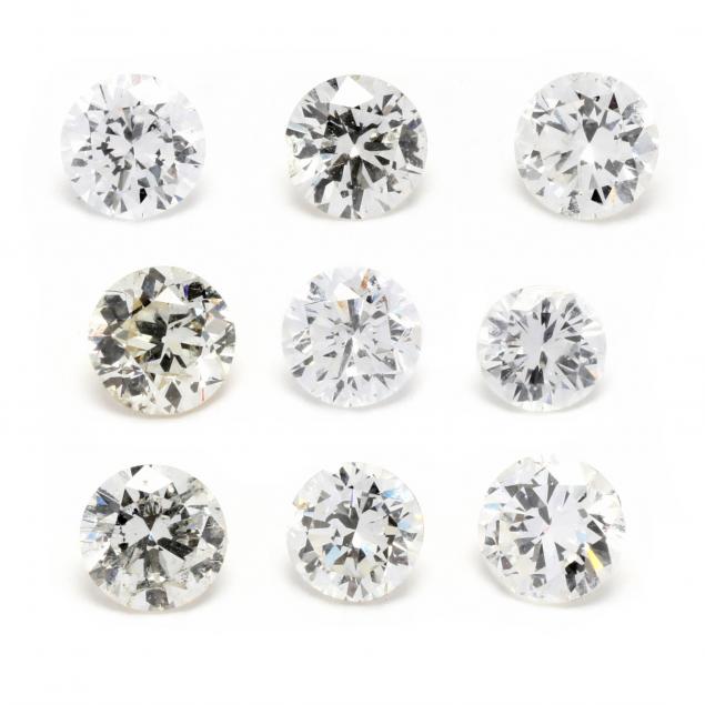 group-of-nine-loose-large-round-melee-diamonds