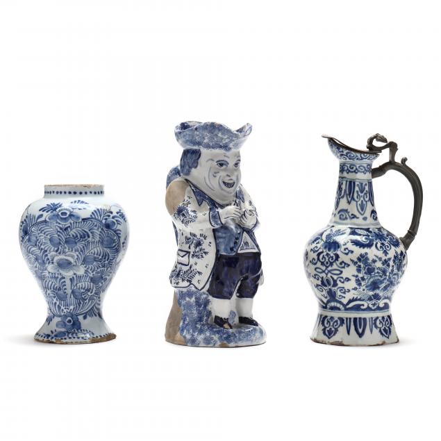 three-dutch-delft-blue-and-white-vessels