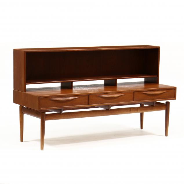 danish-modern-teak-console-with-bookcase