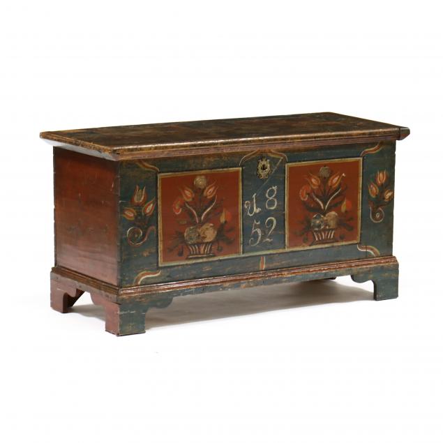 antique-scandinavian-painted-blanket-chest