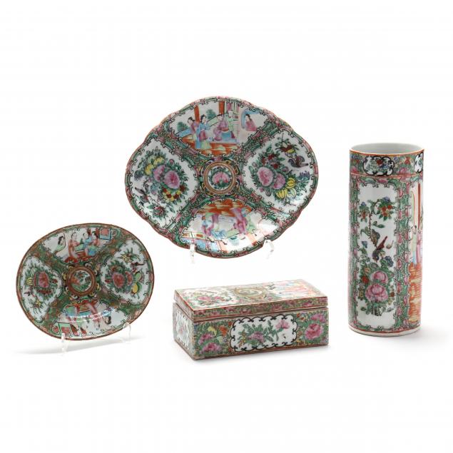 a-group-of-chinese-export-rose-medallion-porcelain