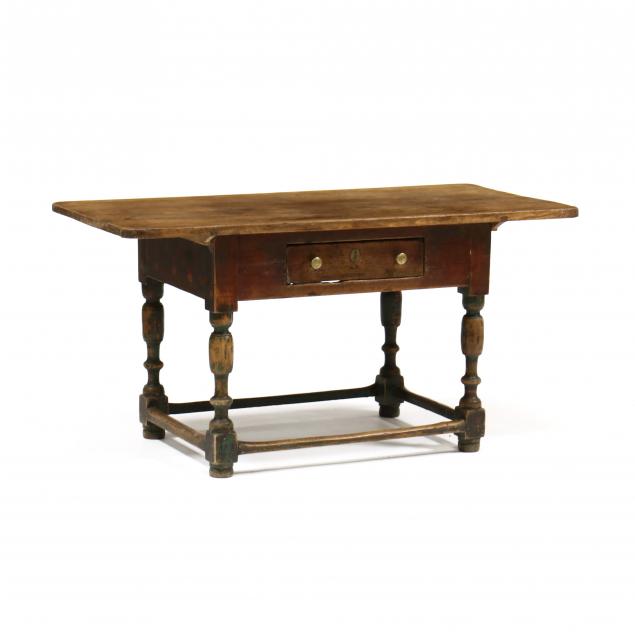 new-england-painted-pine-one-drawer-tavern-table