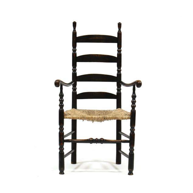 new-england-painted-ladder-back-armchair