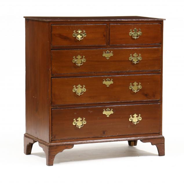 new-england-chippendale-pine-chest-of-drawers