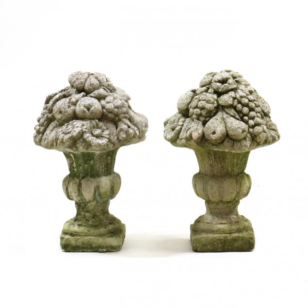 pair-of-vintage-cast-stone-fruit-urns