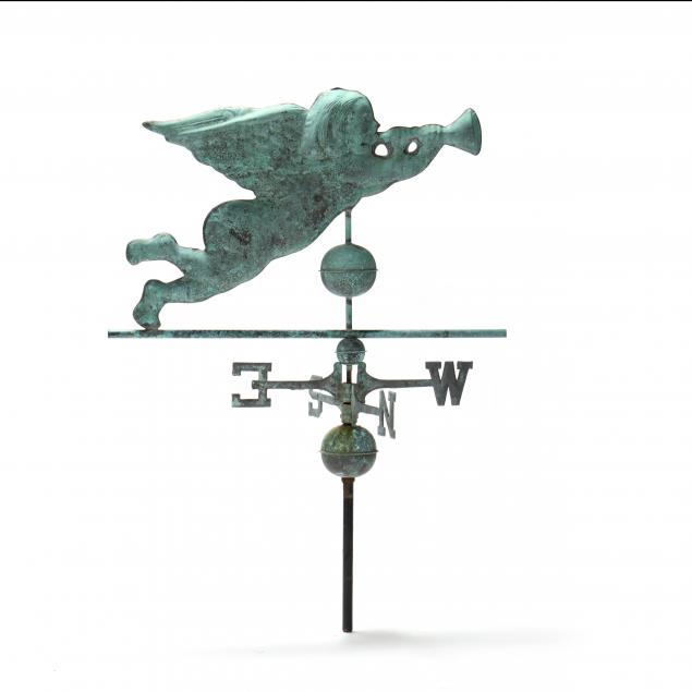 full-bodied-copper-trumpeting-angel-weathervane