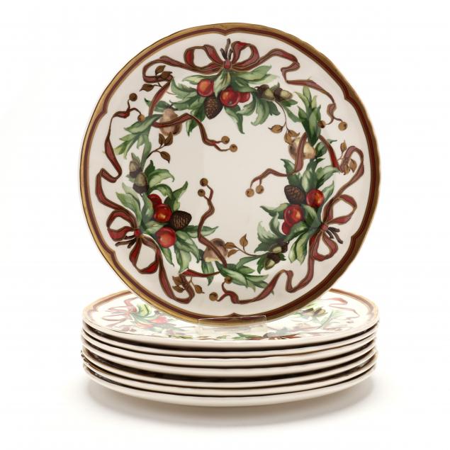 tiffany-co-set-of-eight-i-tiffany-garland-i-dinner-plates