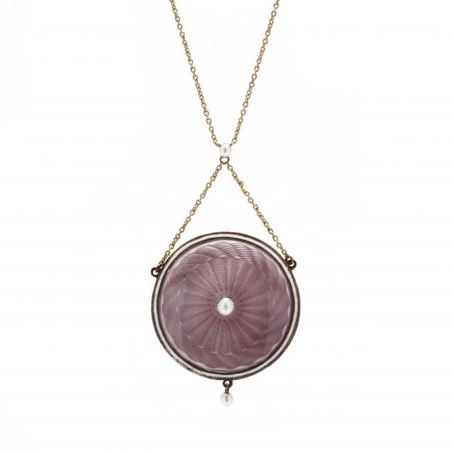 gold-filled-and-enamel-locket-necklace